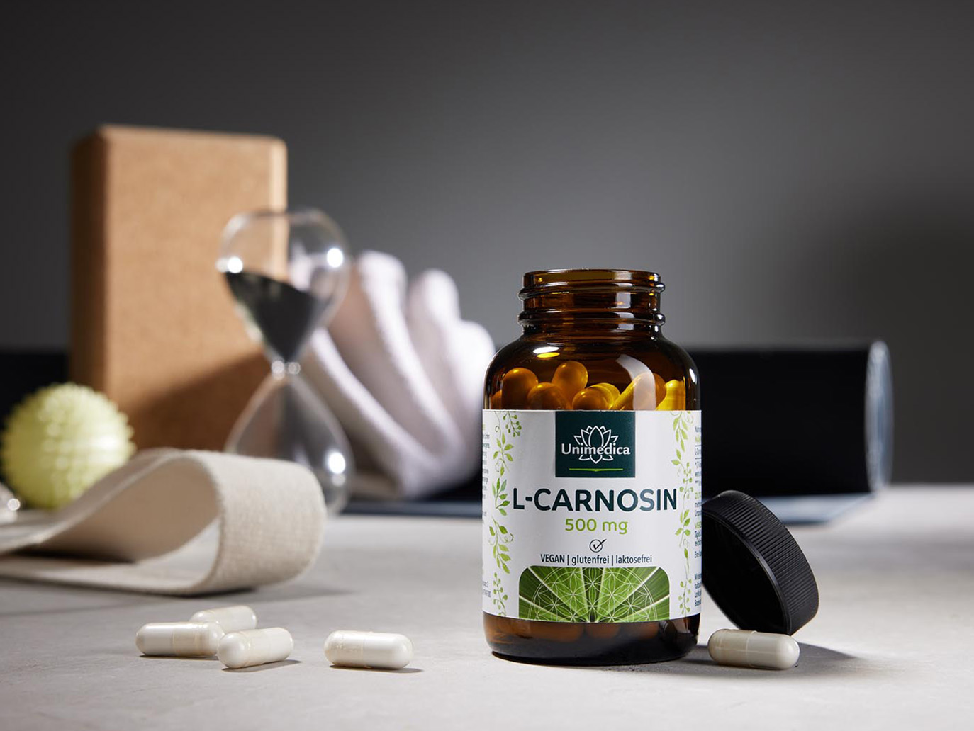 L-Carnosine - 1000 mg per daily dose (2 capsules) - high-dose - 60 capsules - from Unimedica